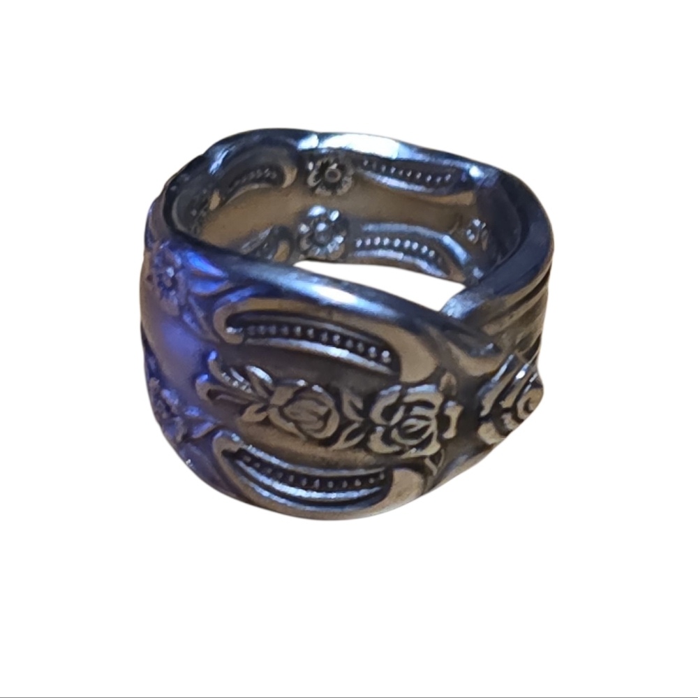 Reclaimed Handforged Flatware Ring Sz 2.5